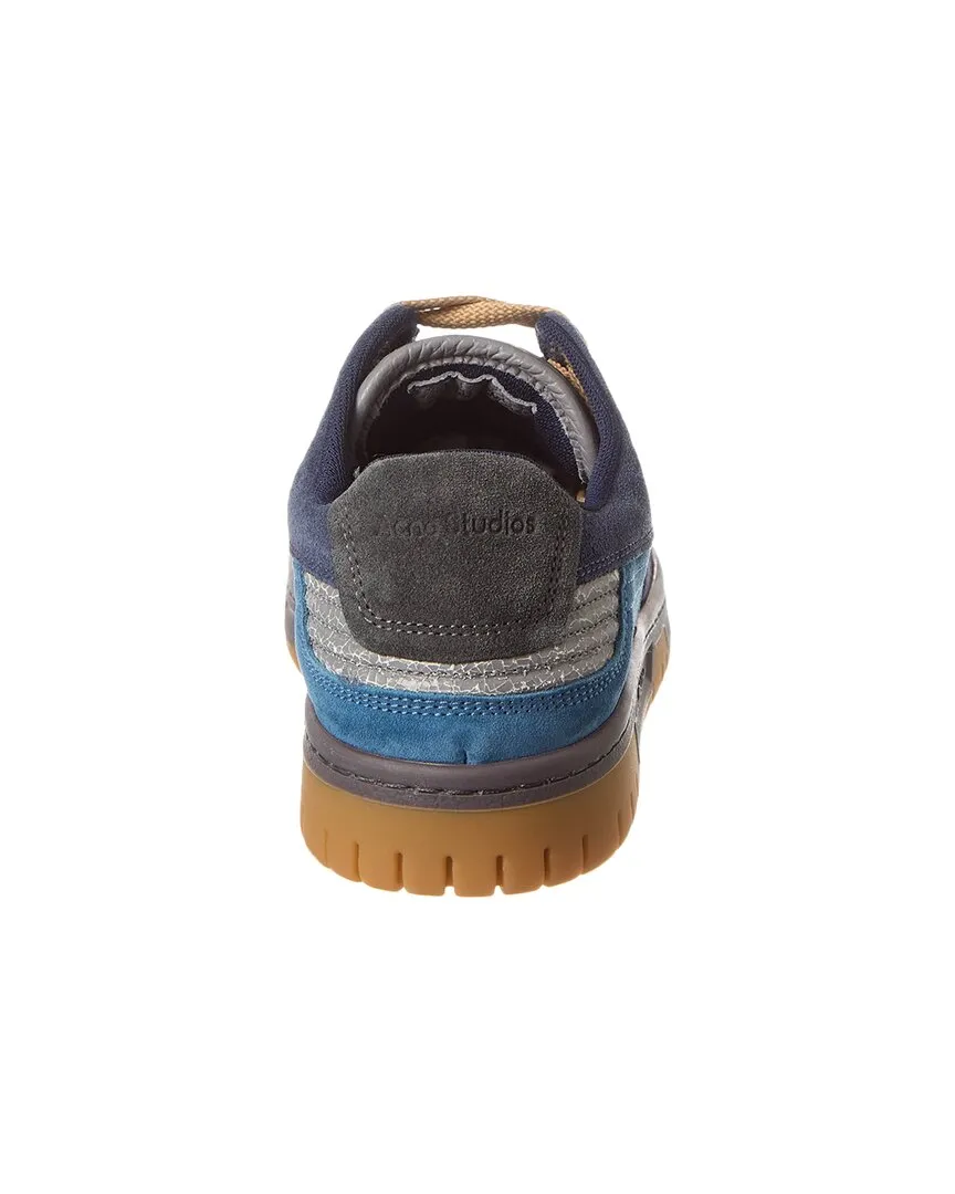 Acne Studios Low Fuzzy Leather & Suede Sneaker