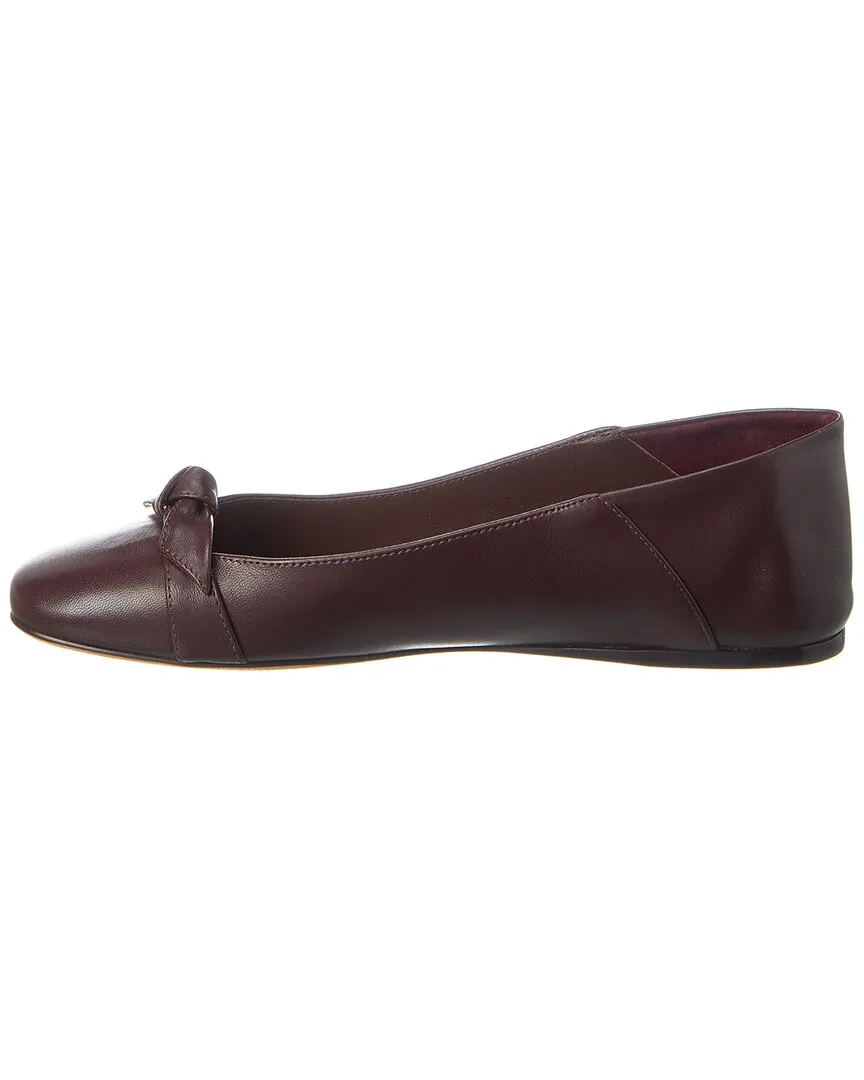 Alexandre Birman Clarita Collapsible Leather Flat
