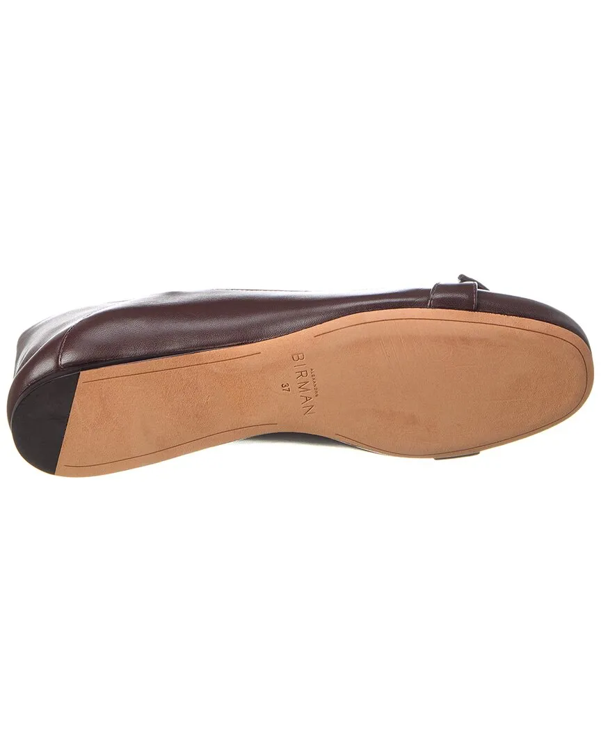 Alexandre Birman Clarita Collapsible Leather Flat