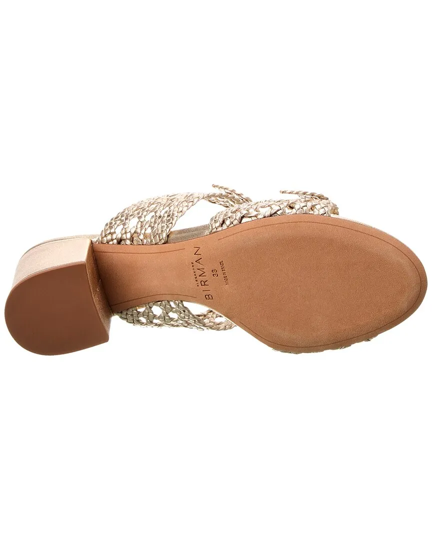 Alexandre Birman Clarita Intreccio 60 Doppia Solet Leather Sandal