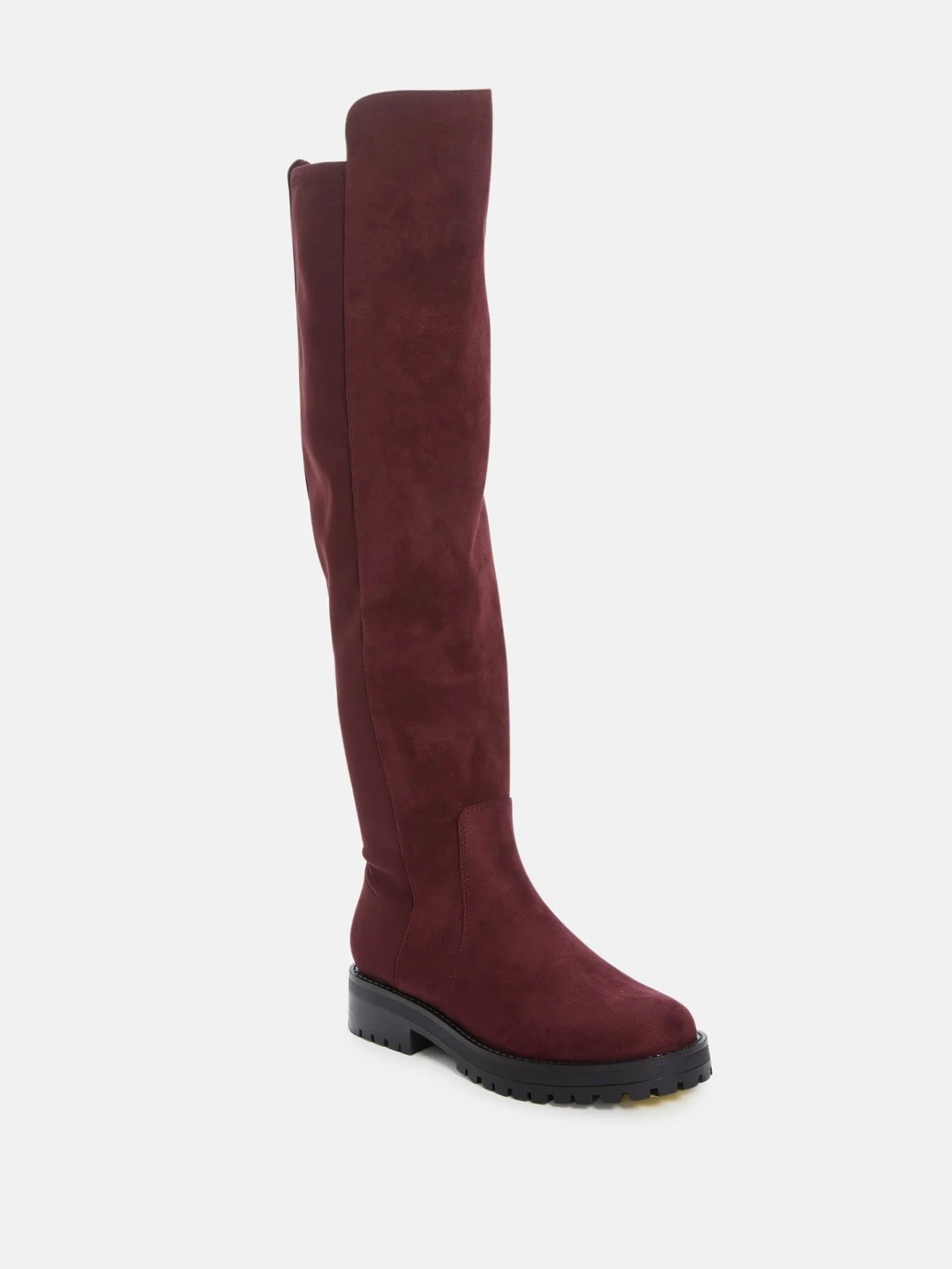 Analin Knit Panel Riding Boots