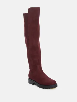 Analin Knit Panel Riding Boots