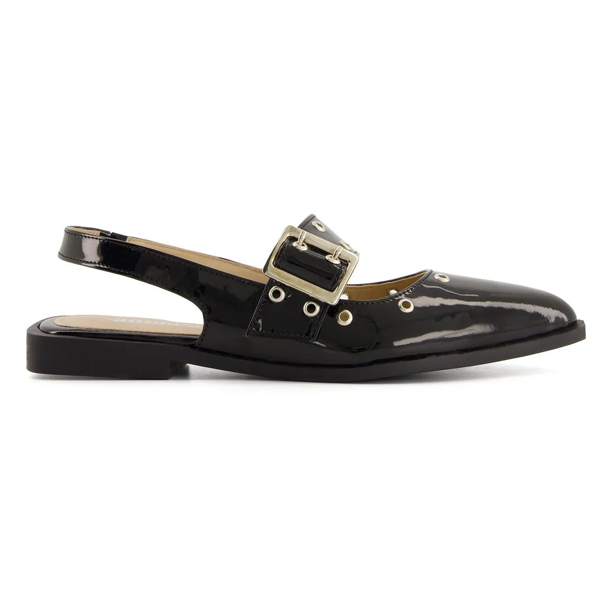 Andrea Slingback Flats Wide Buckle