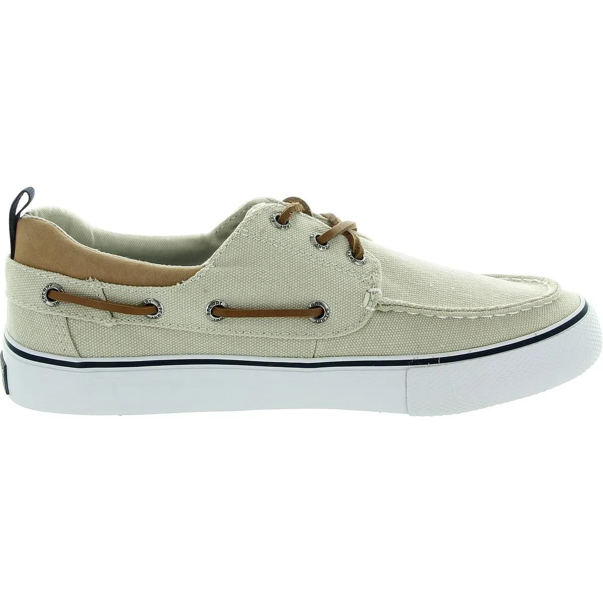 Bahama 3-Eye SW Mens Lace-Up Canvas Boat Shoes