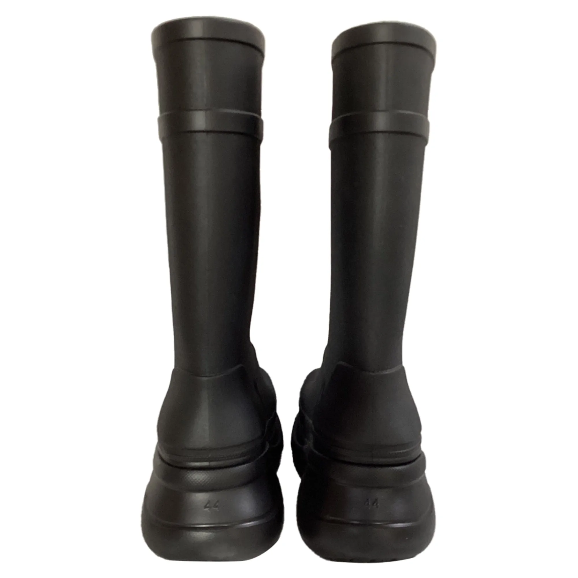 Balenciaga x Crocs Mid-Calf Boots in Black Rubber