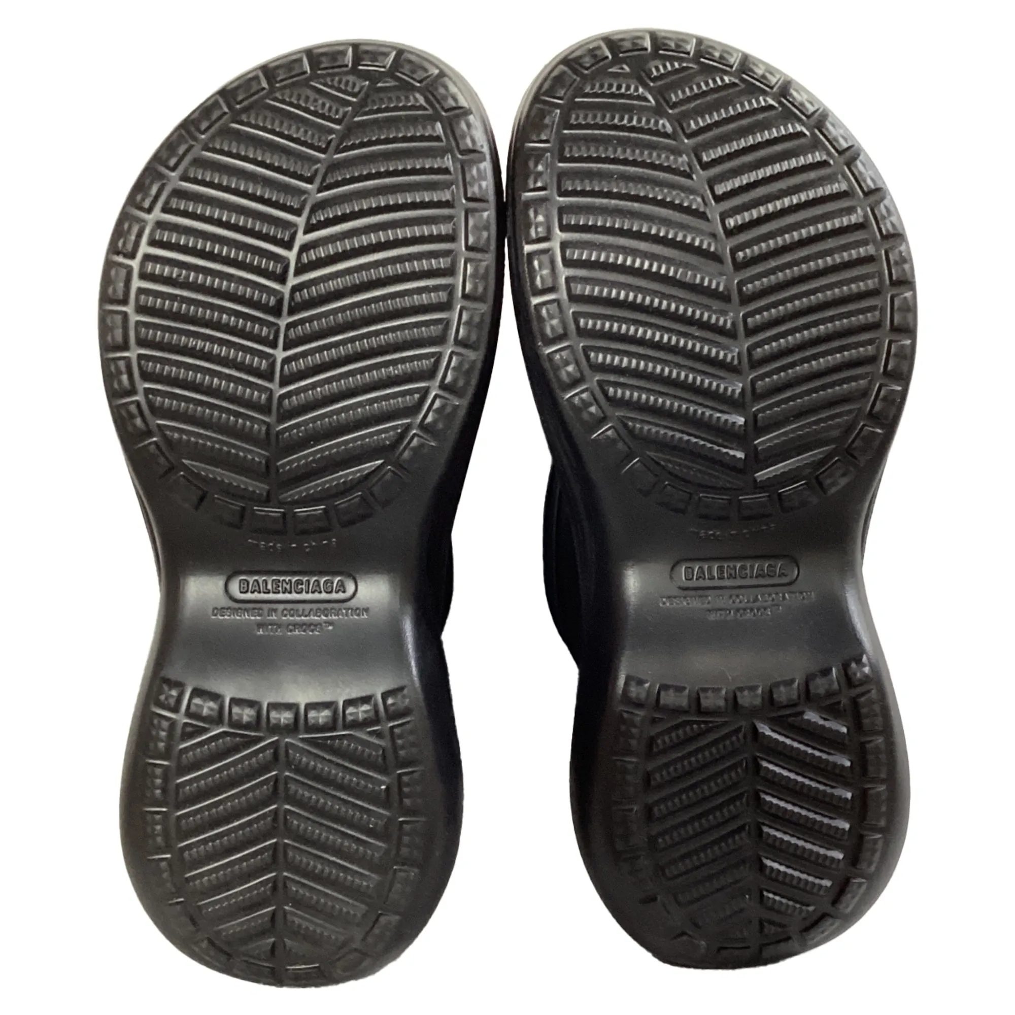 Balenciaga x Crocs Mid-Calf Boots in Black Rubber