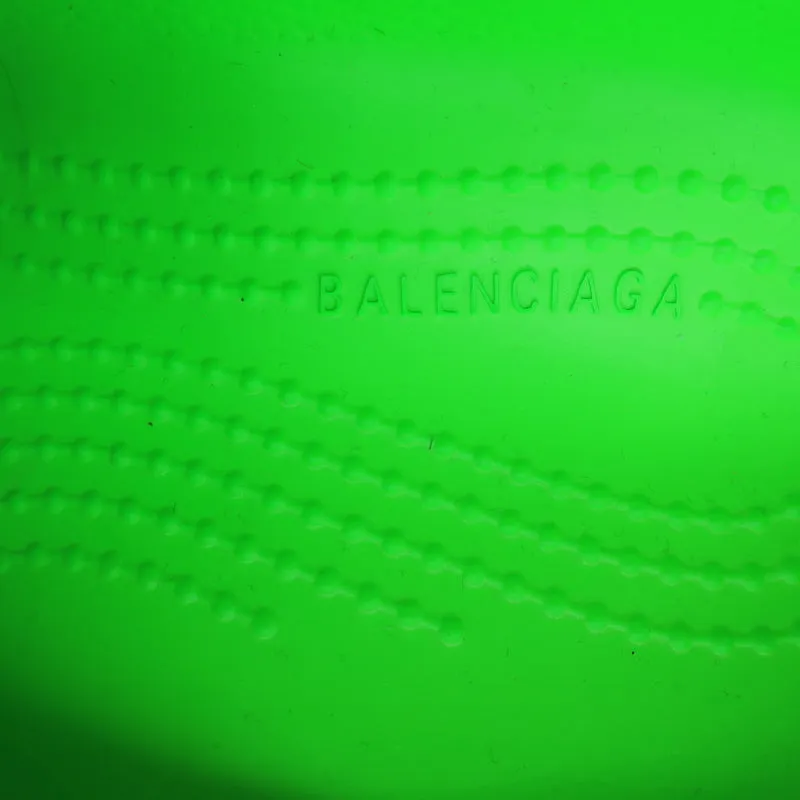 Balenciaga x Crocs Pool Slide Sandals Neon Green Rubber Size 36 NEW