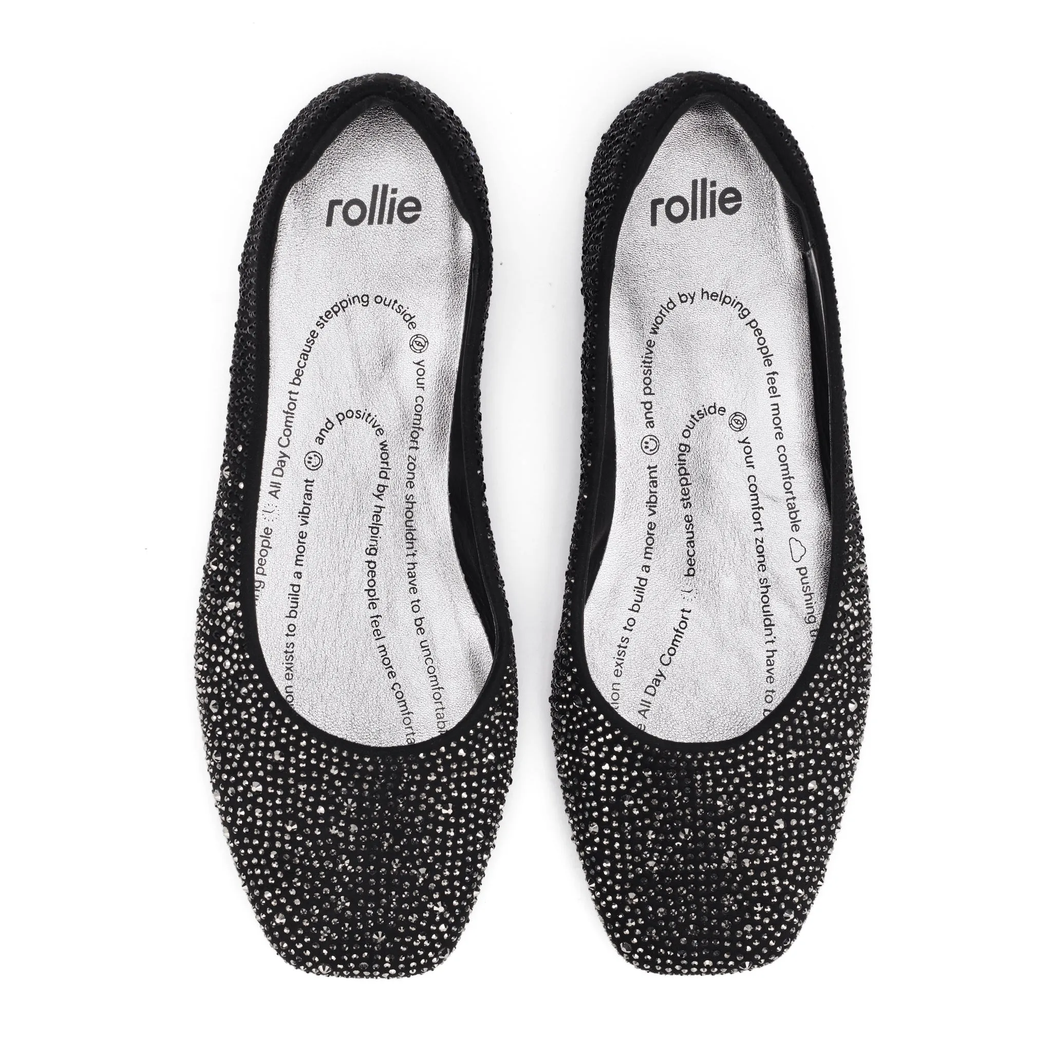 Ballet ST Rhinestone Ombre Black/Silver