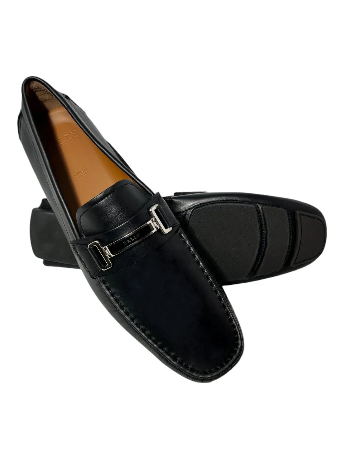 Bally Drulio 6211259 Men's Black Leather Loafers