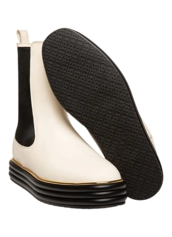 Bally Faelisa 6239410 Women's Bone Calf Plain Combat Boots