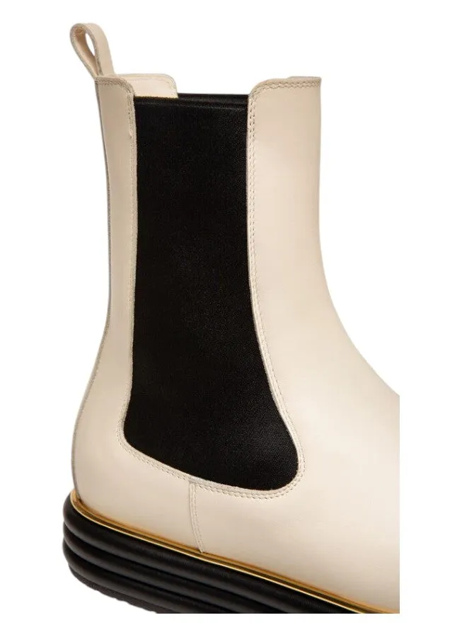 Bally Faelisa 6239410 Women's Bone Calf Plain Combat Boots