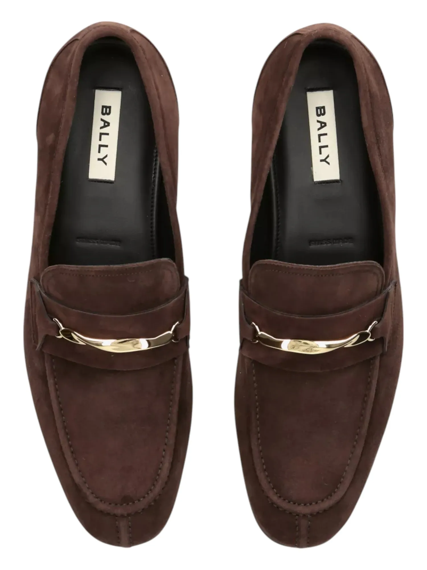 Bally Genos 6304149 Men's Ebano Suede Leather Loafers