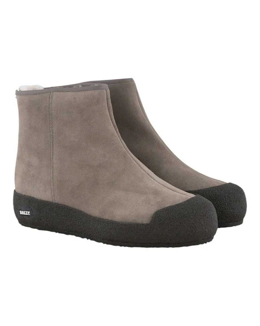 Bally Guard II 6233263 Women's Caillou Calf Leather Suede Boots