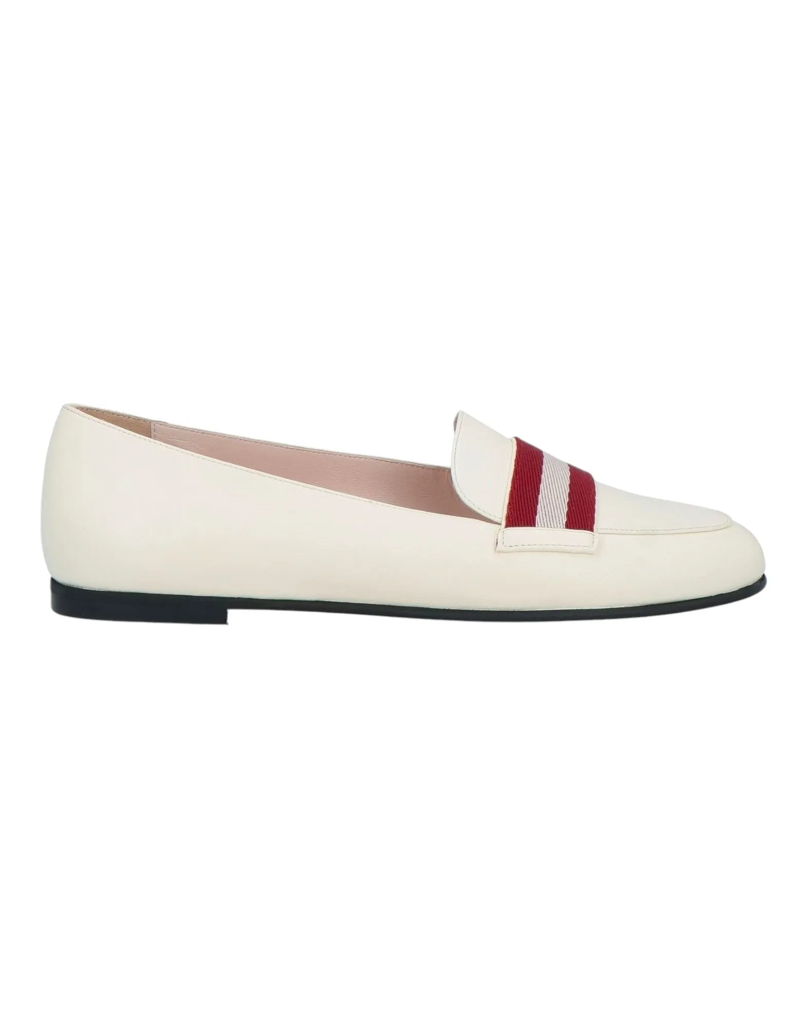 Bally Mady 6244536 Women's Bone Calf Plain Leather Loafers