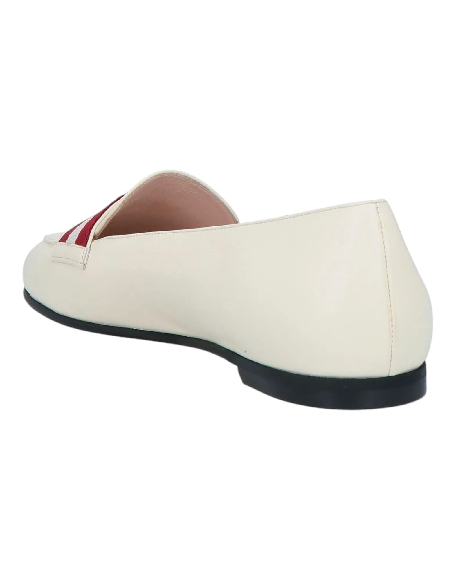 Bally Mady 6244536 Women's Bone Calf Plain Leather Loafers