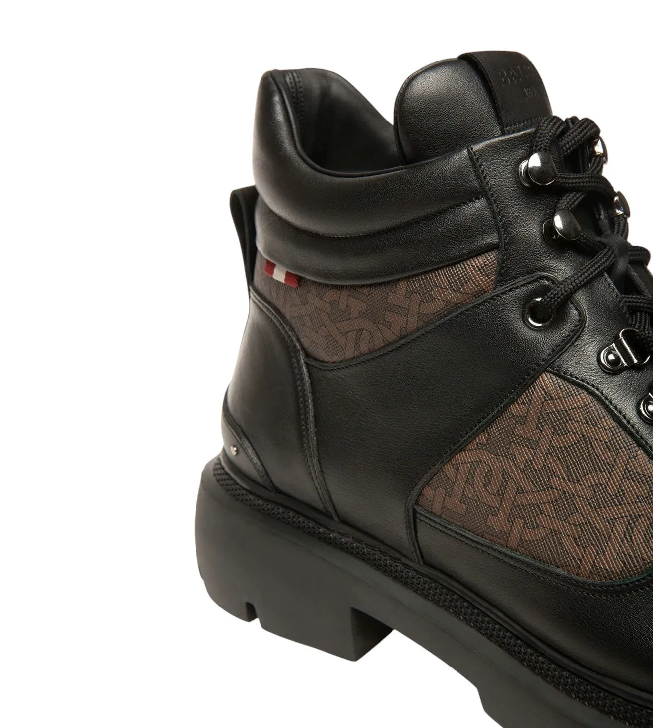 Bally Valensy 6239846 Black Monogram Leather Boots