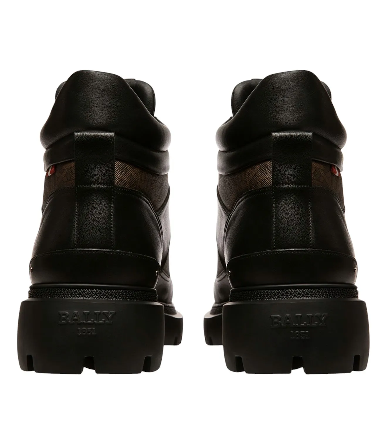 Bally Valensy 6239846 Black Monogram Leather Boots