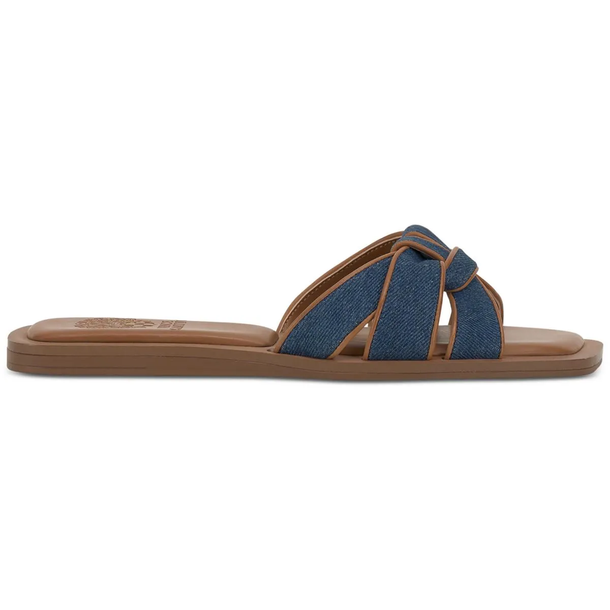 Barcelens Womens Leather Slip On Slide Sandals