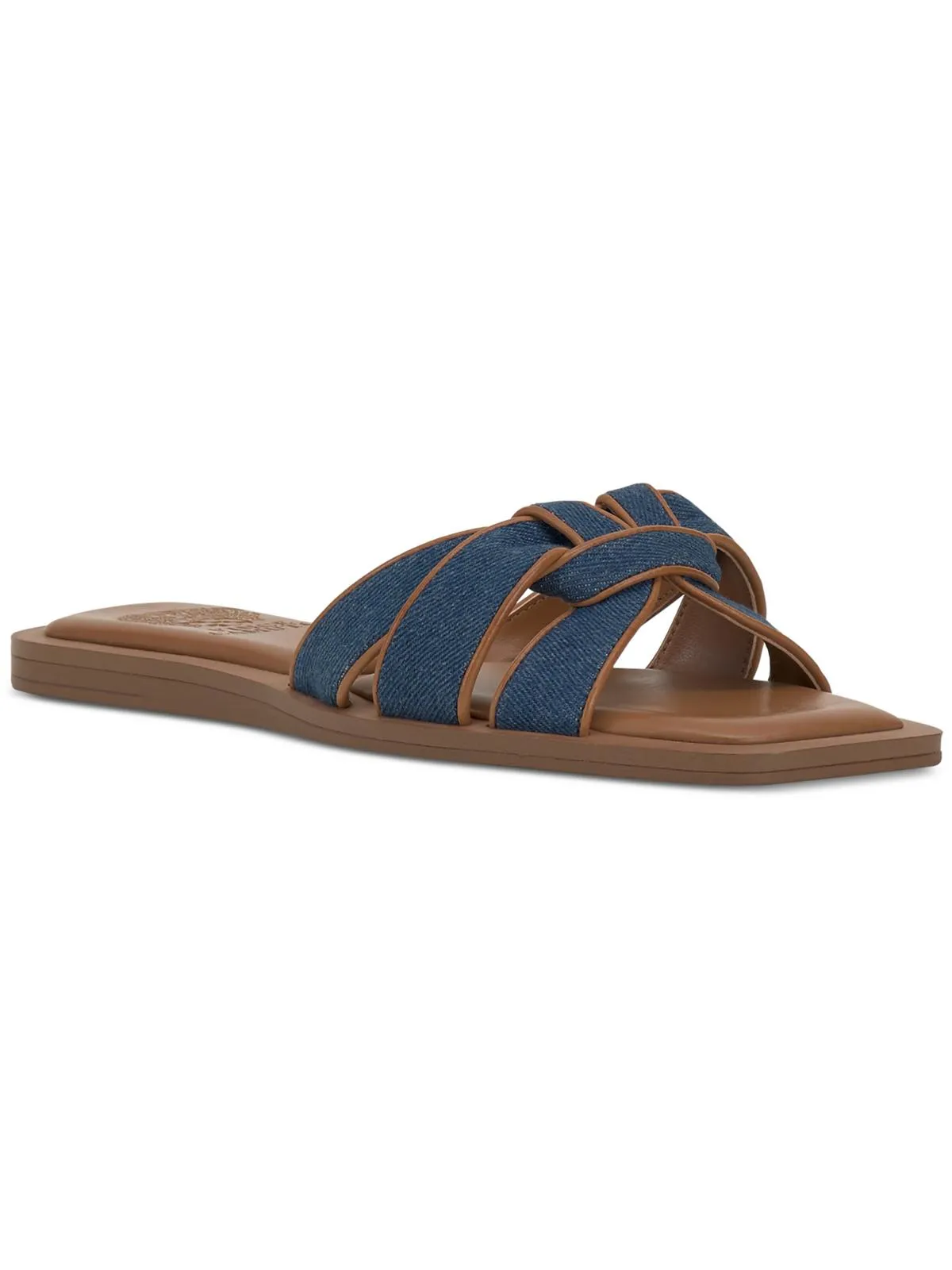 Barcelens Womens Leather Slip On Slide Sandals