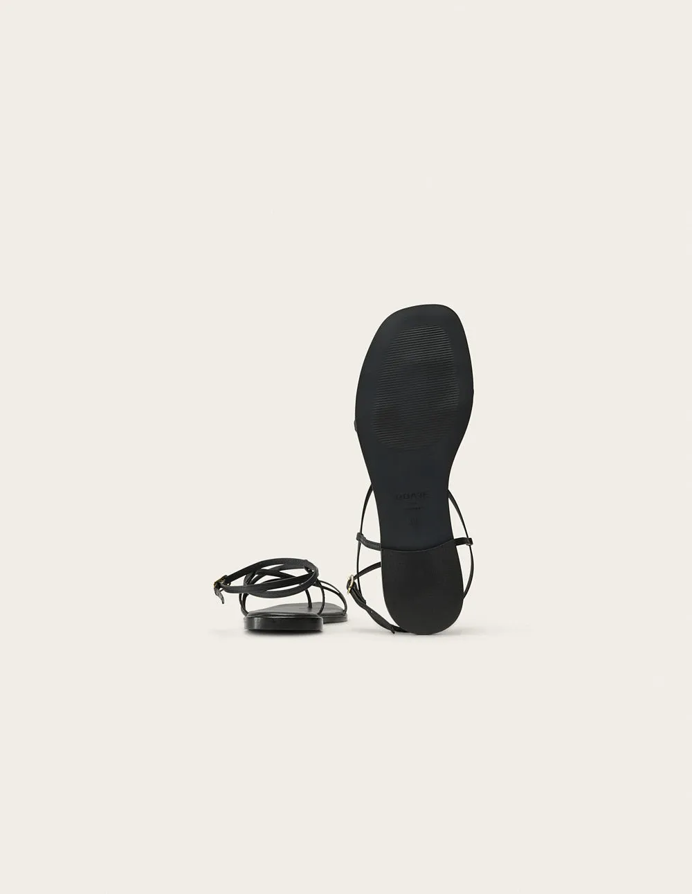 Bayli Sandals - Black leather