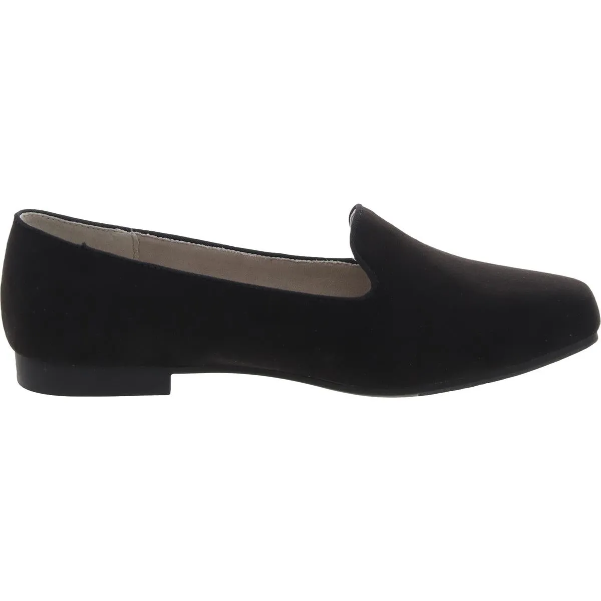 BESSEY Womens Laceless Faux Suede Loafers