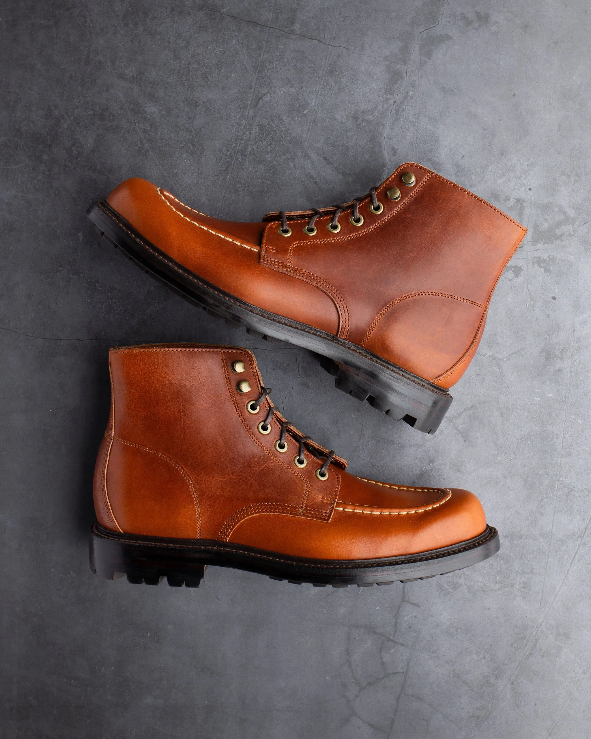 Brass Boot Tan Brooklyn Calf