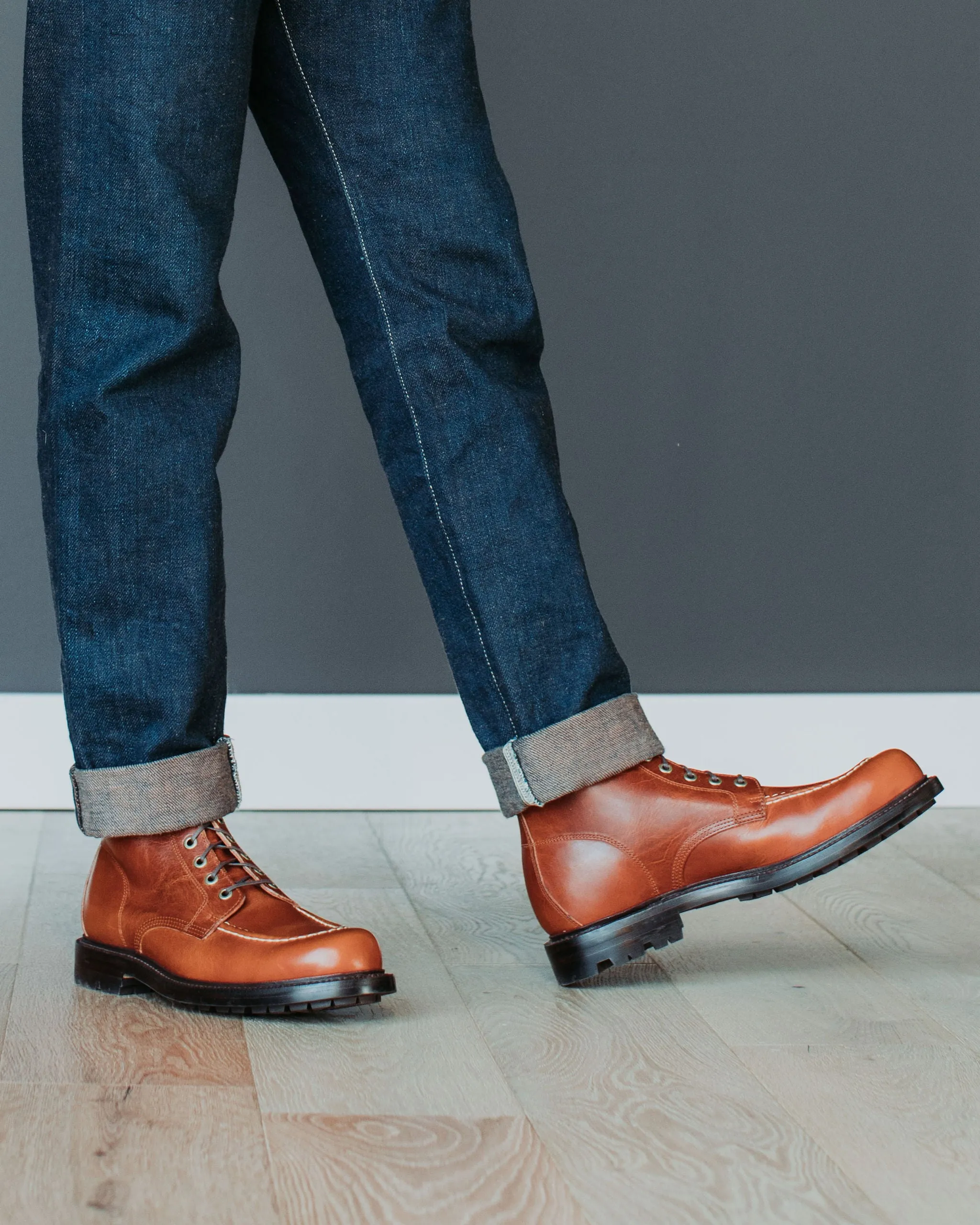 Brass Boot Tan Brooklyn Calf