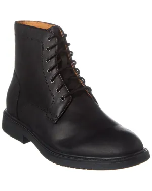 Brass Mark Plain Toe Leather Boot