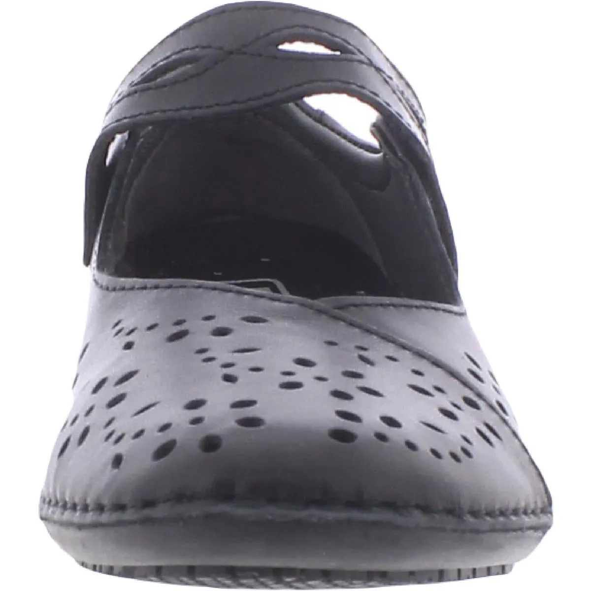 Calista Womens Leather Preforated Mary Janes