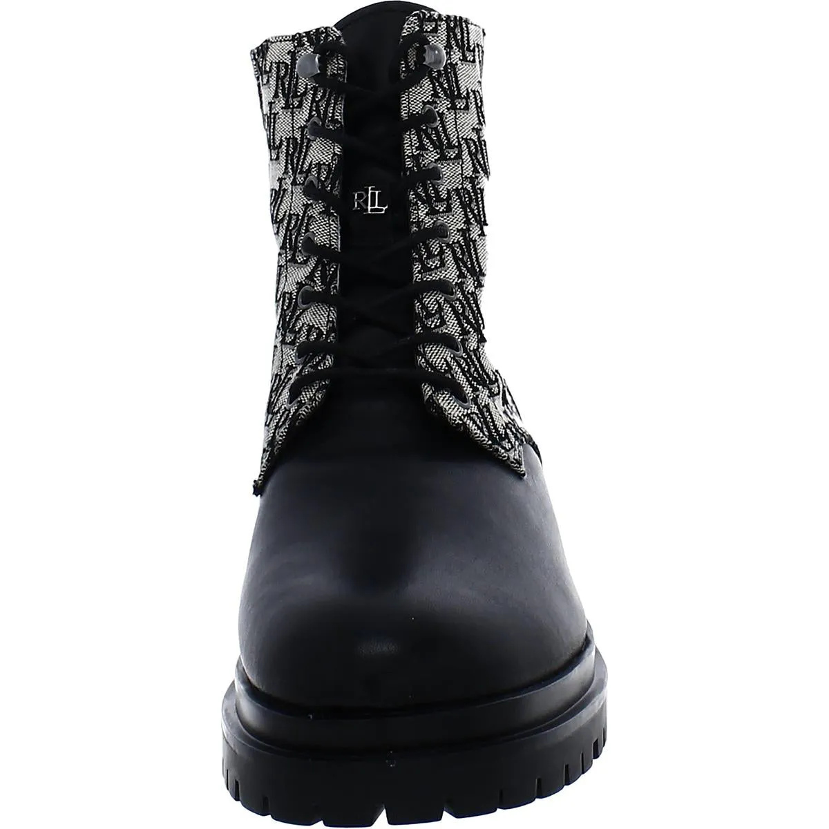 Carlee Womens Suede Shearling Combat & Lace-up Boots