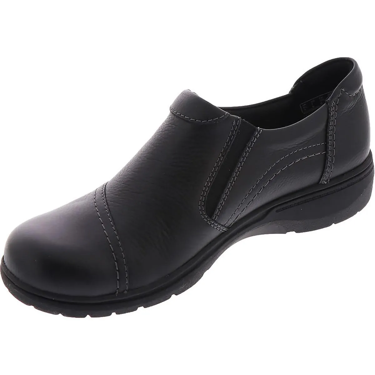 Carleigh Ray Womens Leather Zipper Loafers