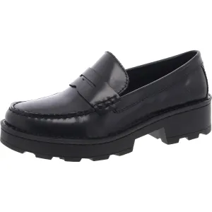 CARRERA Womens Cushioned Footbed Leather Loafers