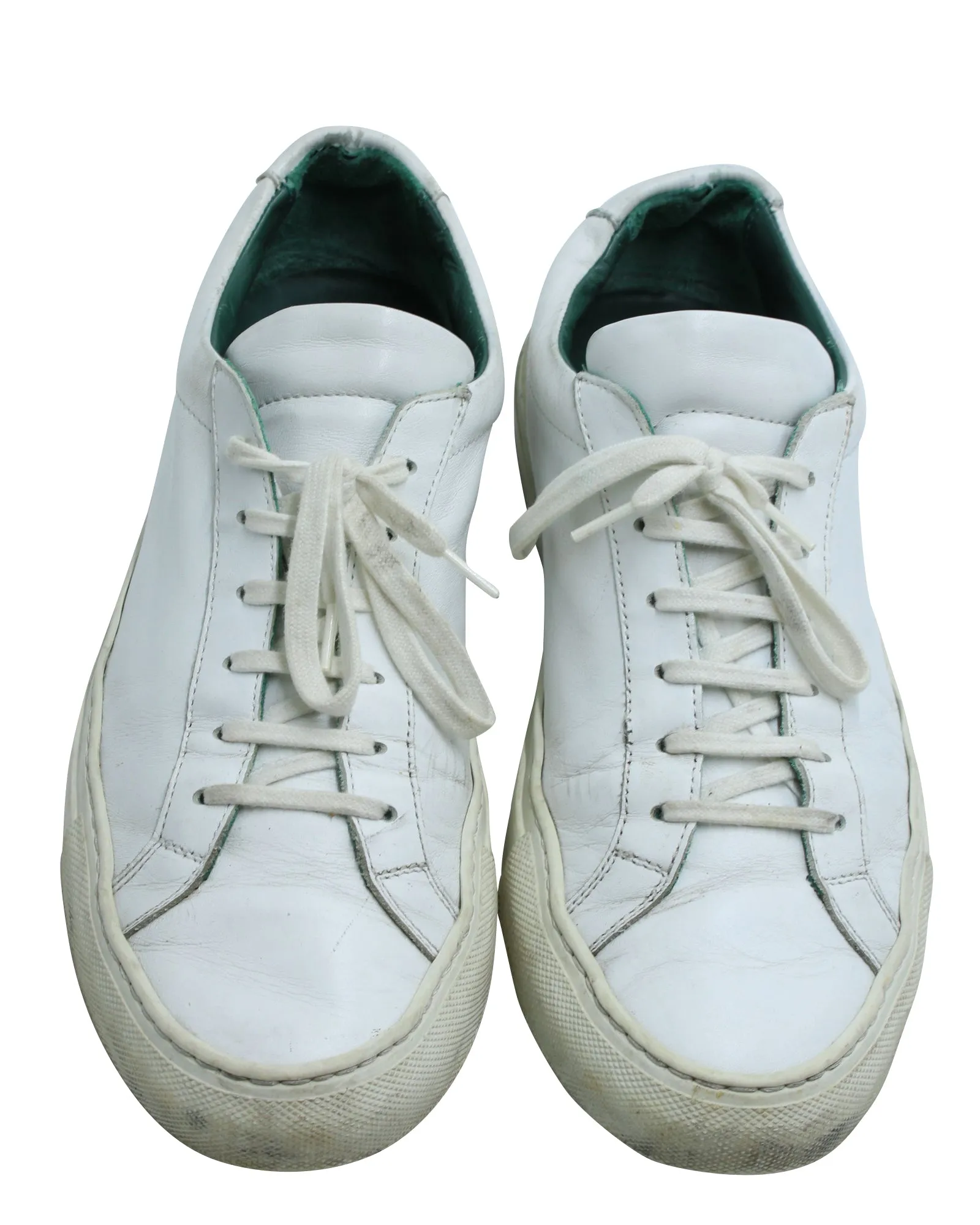 Common Projects Achilles Low Top Sneakers in White Leather