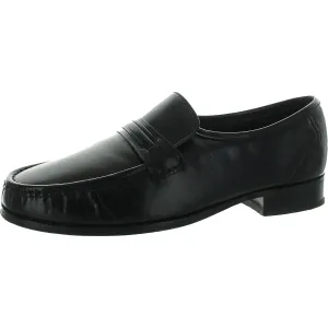 Como Mens Solid Leather Loafers