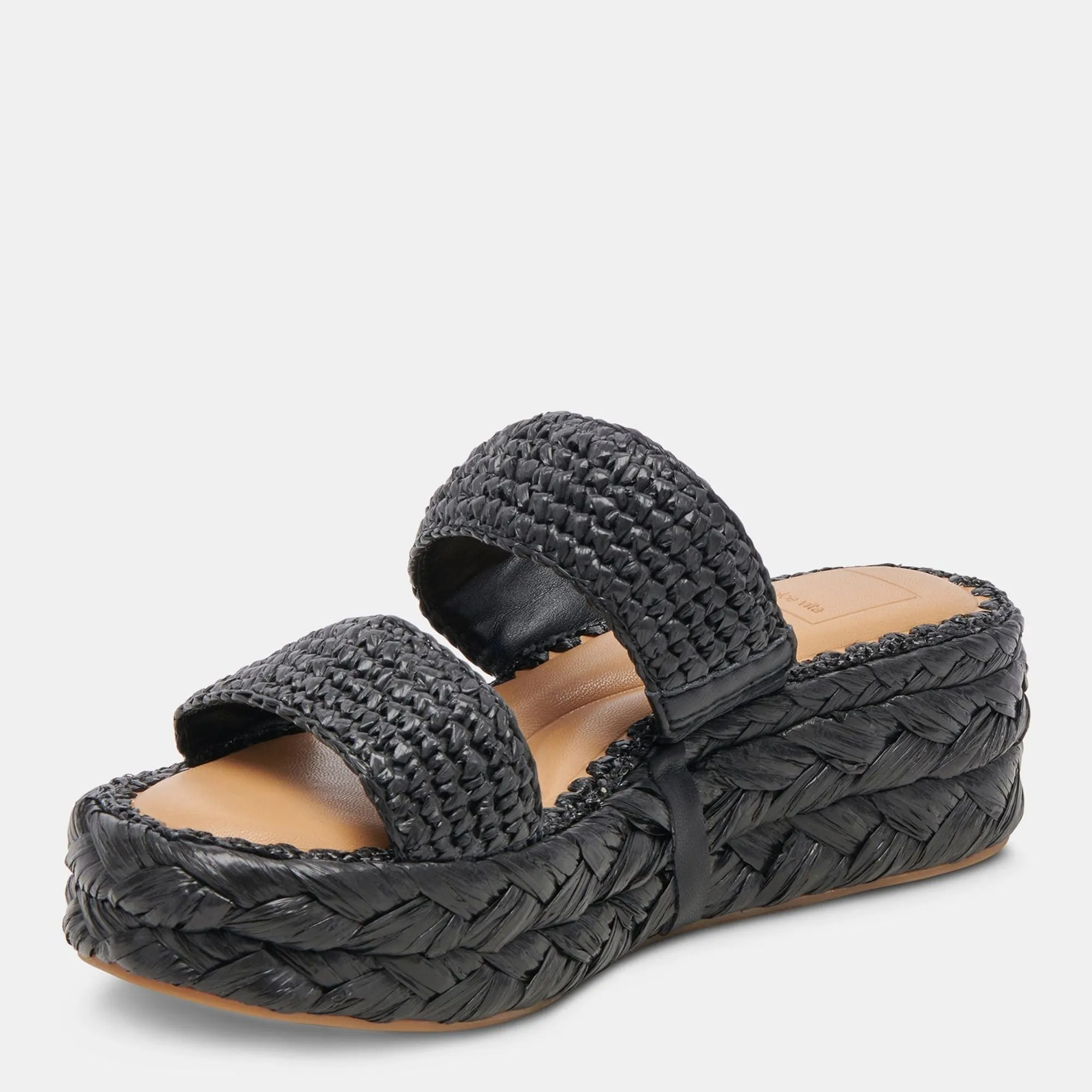 Corla Sandals Onyx Raffia