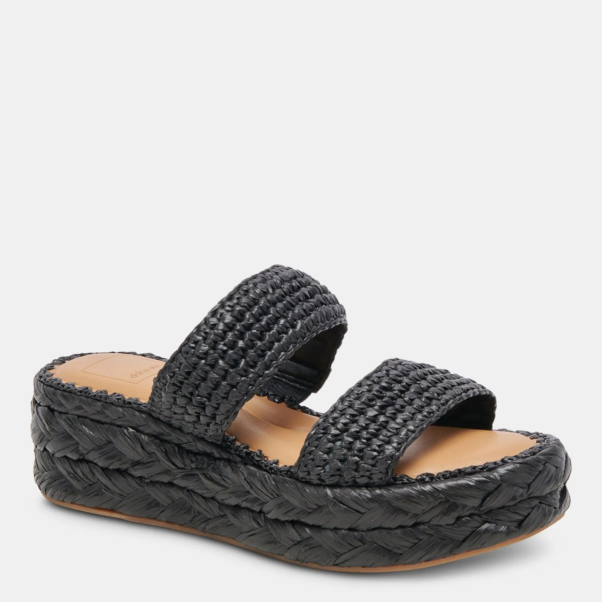 Corla Sandals Onyx Raffia
