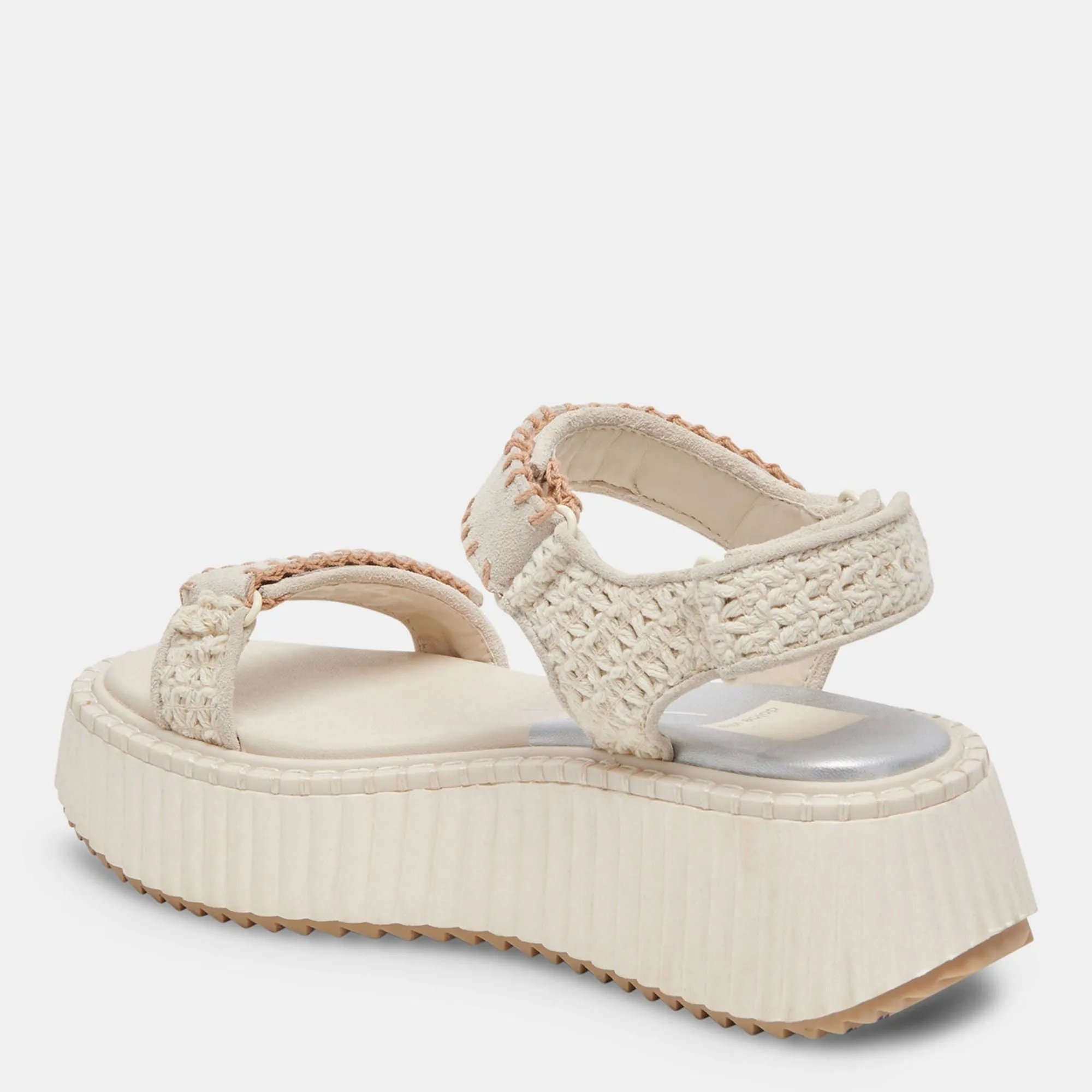 Debra Sandals Ivory Suede