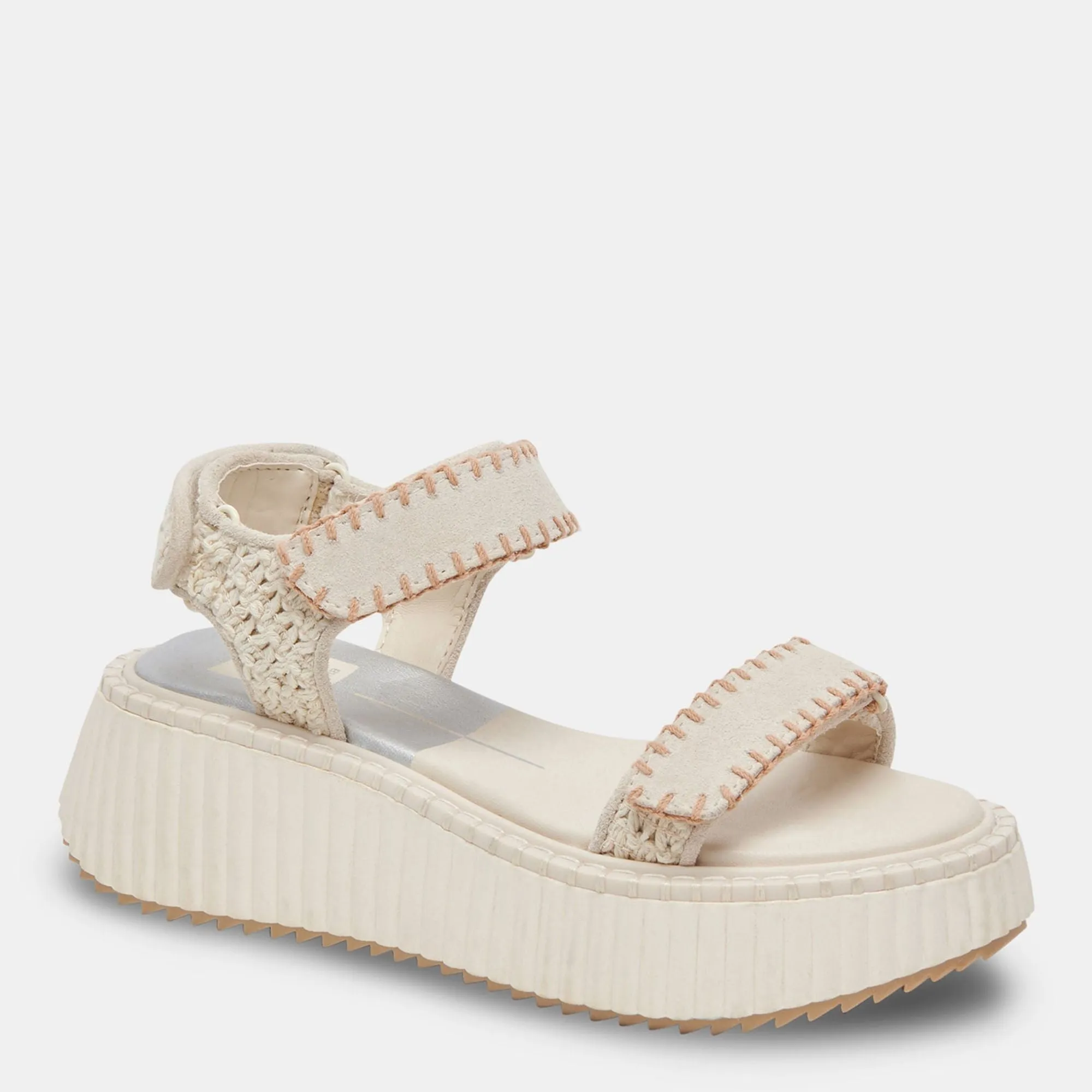 Debra Sandals Ivory Suede