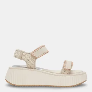 Debra Sandals Ivory Suede