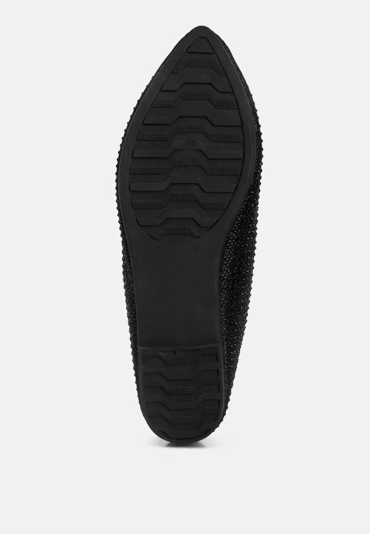 denki studded ballerina flats