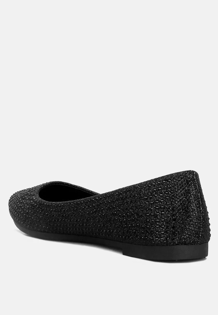 denki studded ballerina flats