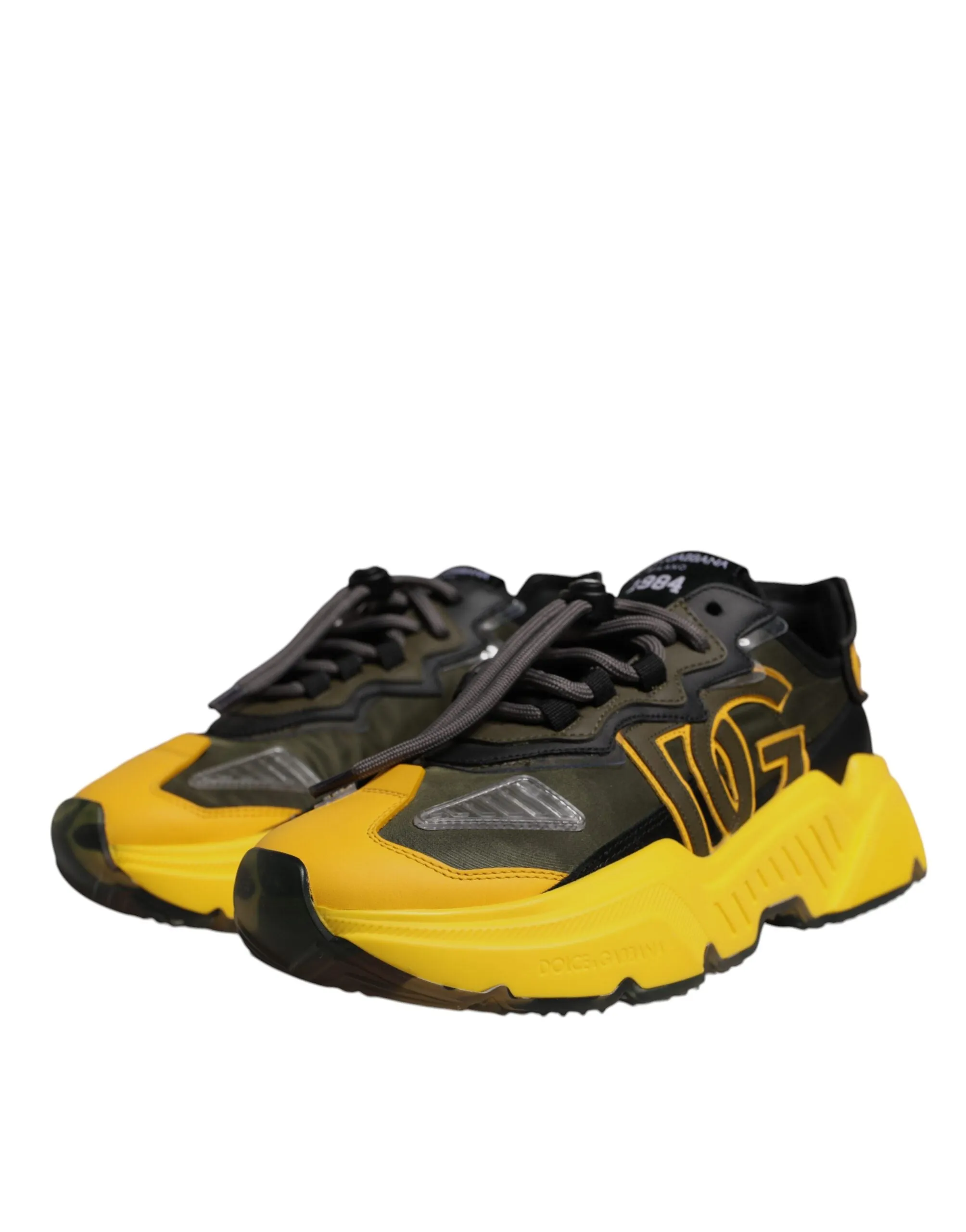 Dolce & Gabbana yellow Daymaster Low Top Sneaker Men's Shoes (Pre-Owned)