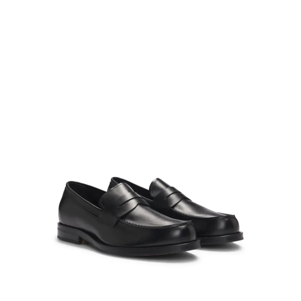 Dressletic slip-on penny loafers in leather