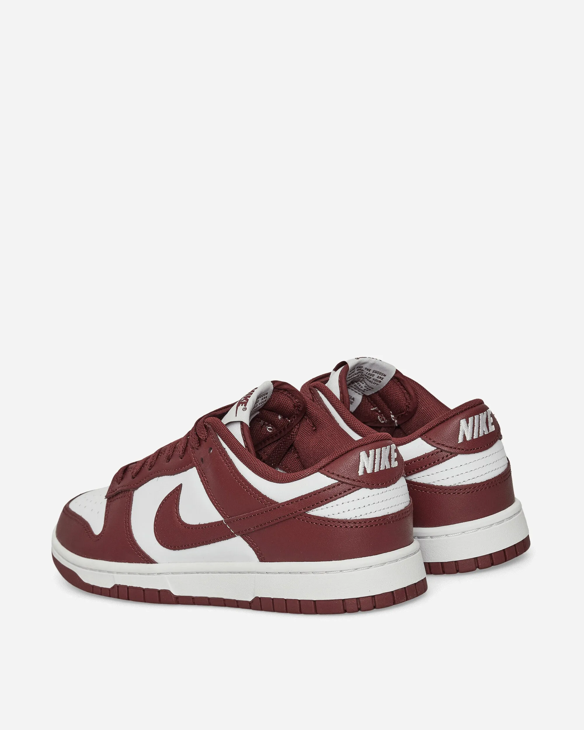 Dunk Low Retro Sneakers White / Redwood