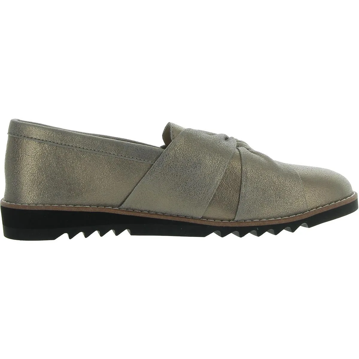 Eena Womens Suede Metallic Loafers