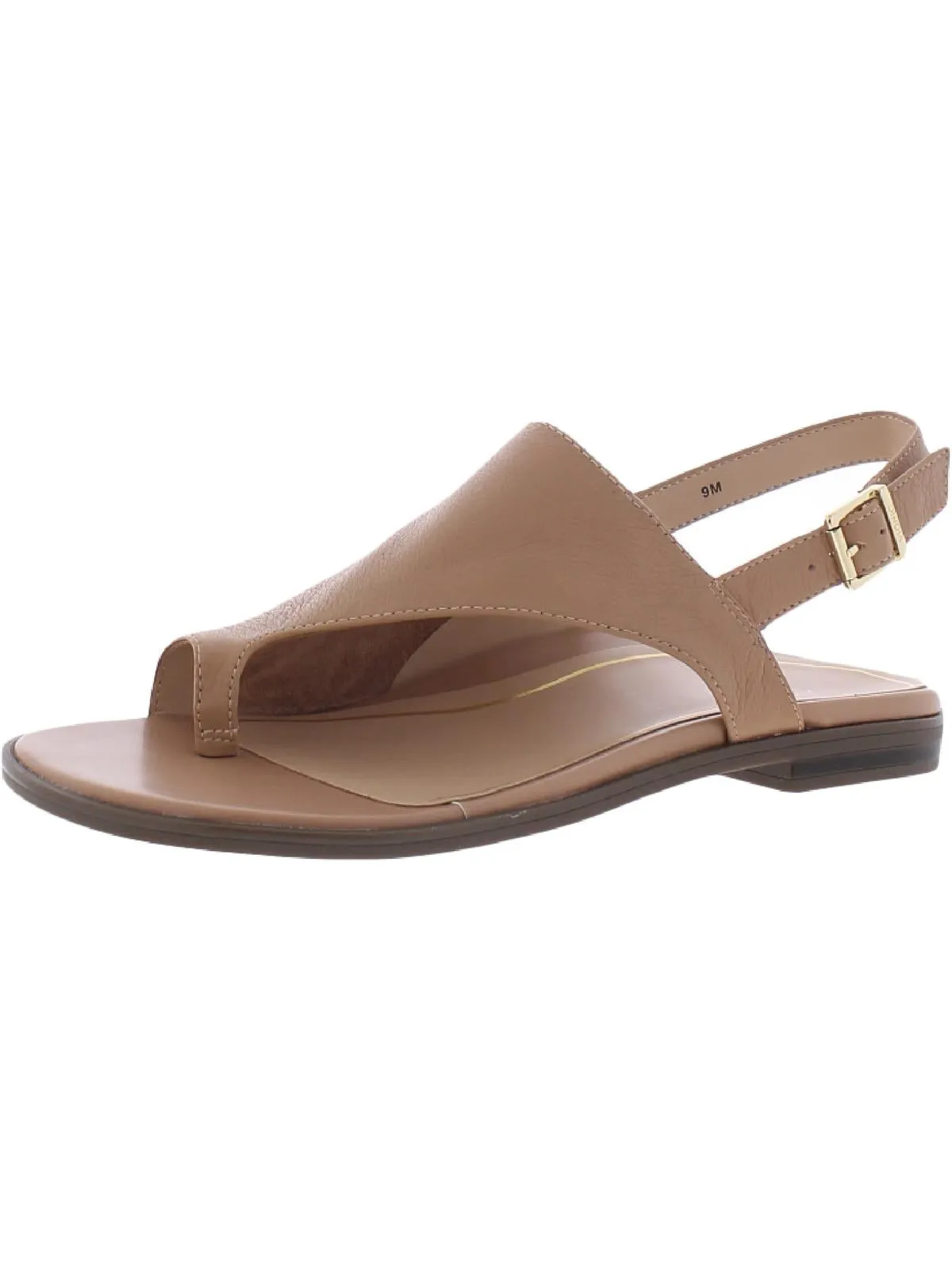 Ella Womens Leather Toe Loop Slingback Sandals
