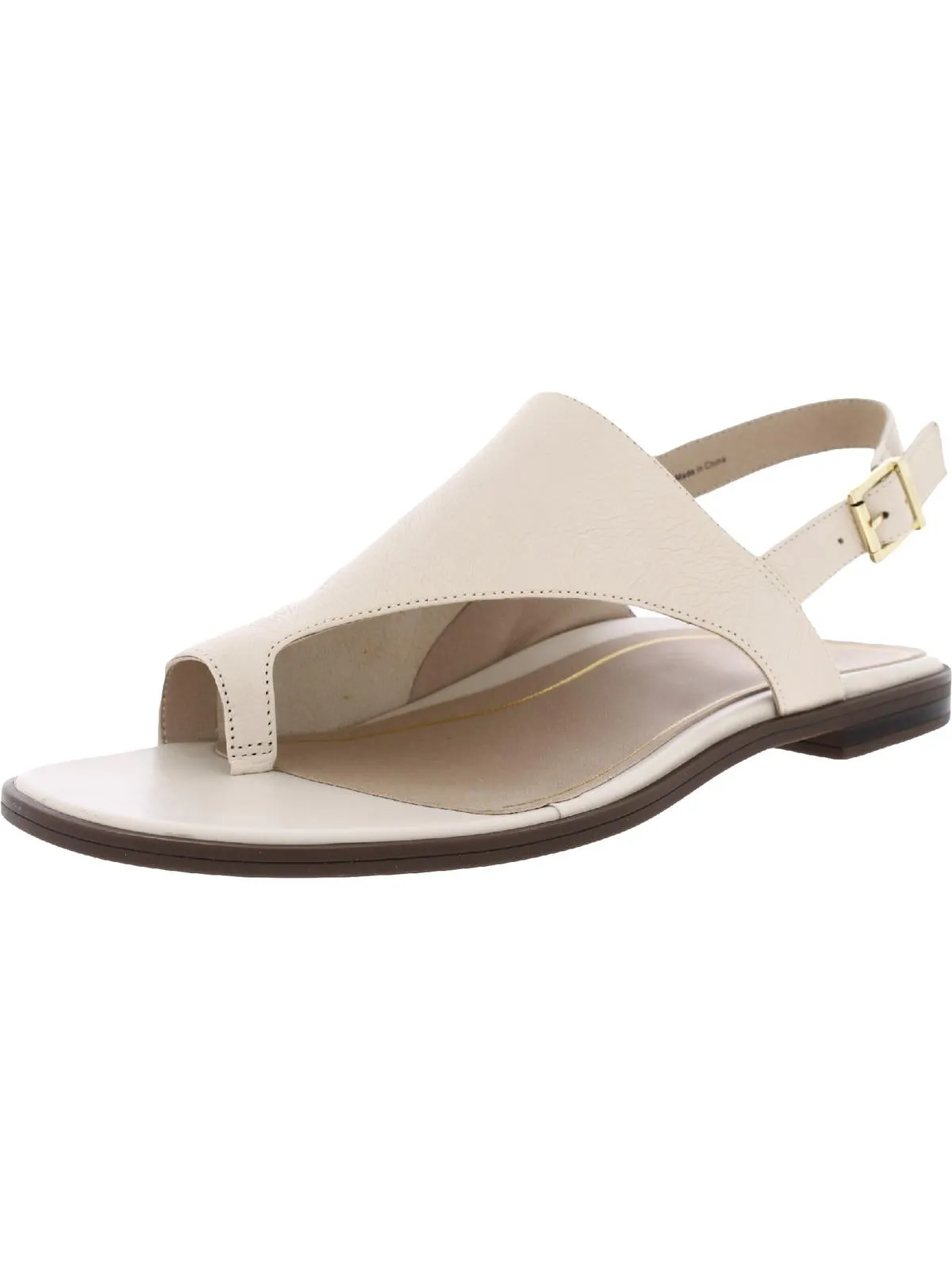 Ella Womens Leather Toe Loop Slingback Sandals