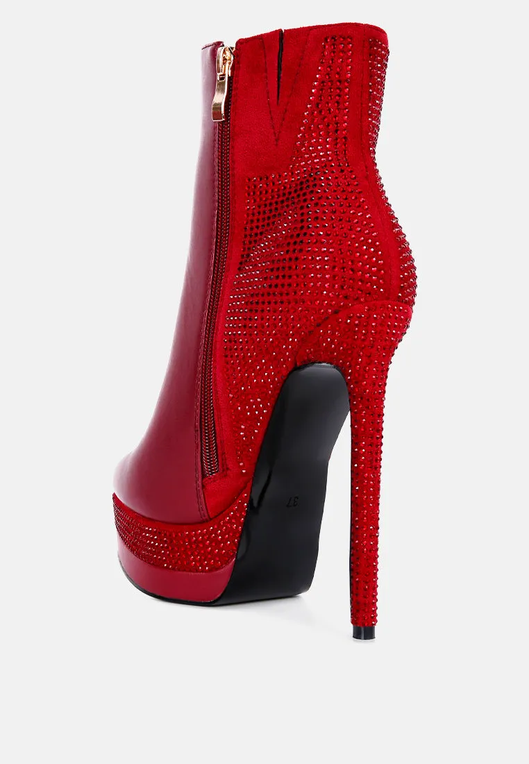 encanto high heeled ankle boots