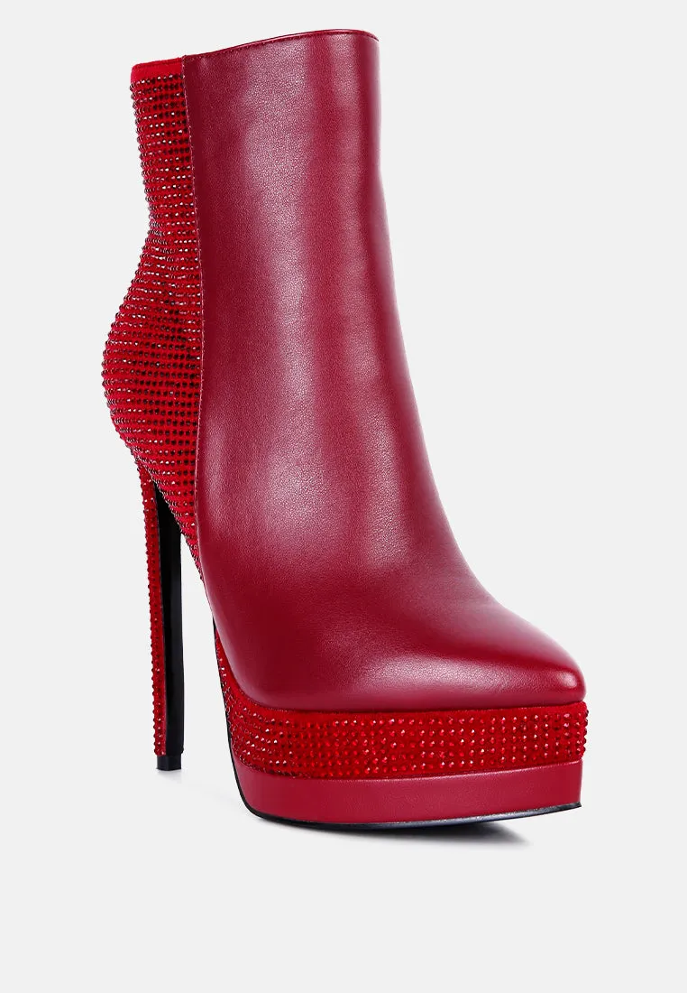 encanto high heeled ankle boots
