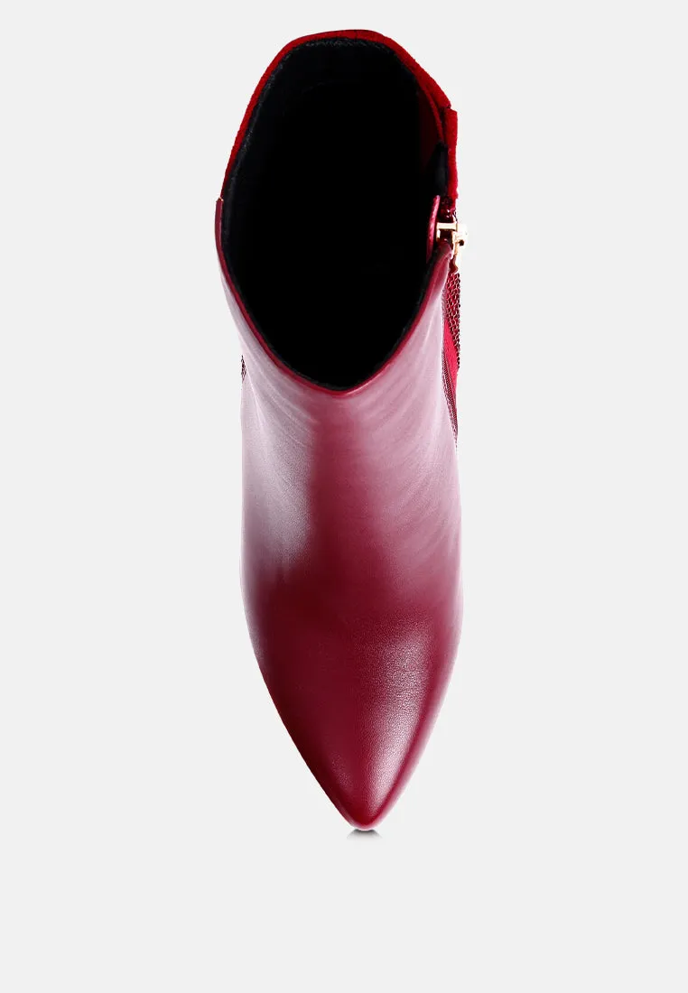 encanto high heeled ankle boots
